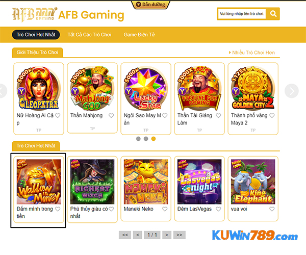 Hướng dẫn cách truy cập vào game nổ hũ AFB đắm mình trong tiền 