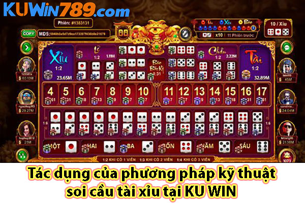 Tác dụng của phương pháp kỹ thuật soi cầu tài xỉu tại KU WIN 